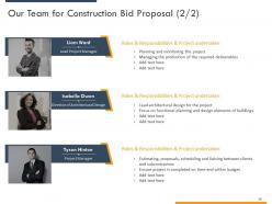 Construction bid proposal template powerpoint presentation slides