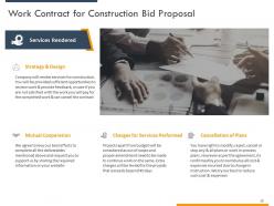 Construction bid proposal template powerpoint presentation slides