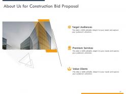 Construction bid proposal template powerpoint presentation slides