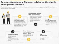 Construction management for maximizing resource efficiency and labor productivity status complete deck