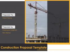 Construction proposal template powerpoint presentation slides