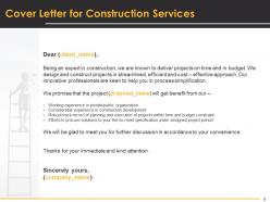 Construction proposal template powerpoint presentation slides