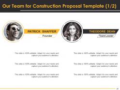 Construction proposal template powerpoint presentation slides