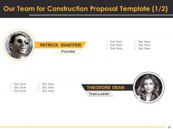 Construction proposal template powerpoint presentation slides