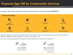 Construction proposal template powerpoint presentation slides