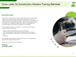 Construction workers training proposal template powerpoint presentation slides