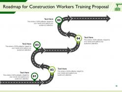 Construction workers training proposal template powerpoint presentation slides