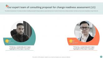 Consulting Proposal For Change Readiness Assessment Powerpoint Presentation Slides