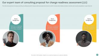 Consulting Proposal For Change Readiness Assessment Powerpoint Presentation Slides