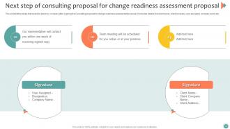 Consulting Proposal For Change Readiness Assessment Powerpoint Presentation Slides