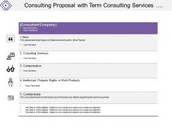 Consulting proposal with term consulting services