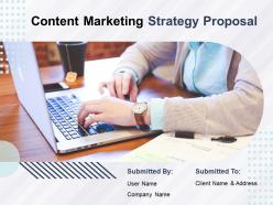 Content Marketing Strategy Proposal Powerpoint Presentation Slides