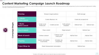 Content Roadmap Powerpoint Ppt Template Bundles