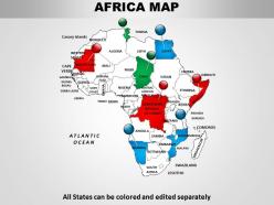 Continent map of africa 1114