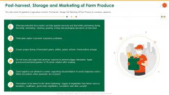 Coronavirus impact assessment and mitigation strategies in agriculture sector complete deck