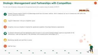 Coronavirus impact assessment and mitigation strategies in agriculture sector complete deck