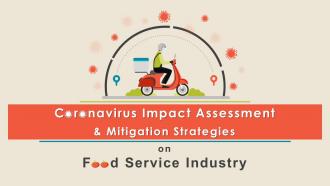 Coronavirus impact assessment and mitigation strategies on food service industry complete deck