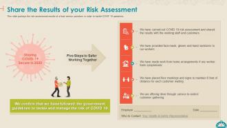 Coronavirus impact assessment and mitigation strategies on food service industry complete deck