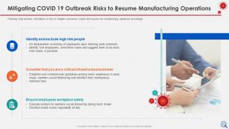 Coronavirus impact assessment and mitigation strategies on manufacturing industry complete deck