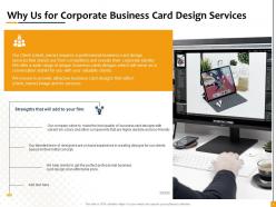 Corporate Business Card Design Proposal Powerpoint Presentation Slides