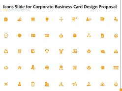 Corporate Business Card Design Proposal Powerpoint Presentation Slides