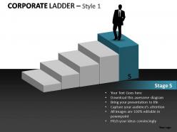 Corporate ladder style 1 powerpoint presentation slides