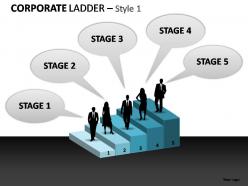 Corporate ladder style 1 powerpoint presentation slides