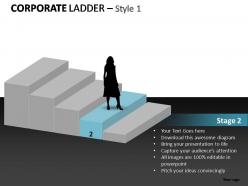 Corporate ladder style 1 powerpoint presentation slides