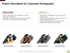 Corporate photography proposal template powerpoint presentation slides