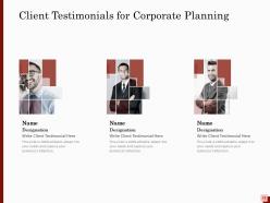 Corporate planning proposal powerpoint presentation slides