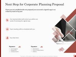 Corporate planning proposal powerpoint presentation slides