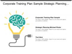 Corporate training plan sample strategic planning michael porter cpb