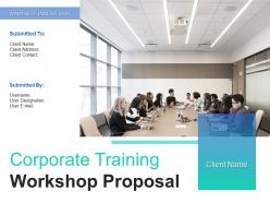 Corporate training workshop proposal powerpoint presentation slides