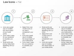 Court gavel identity card signature ppt icons graphics