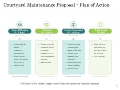 Courtyard maintenance proposal powerpoint presentation slides