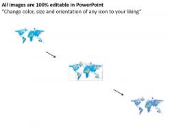 Cp world economic success concept on world map powerpoint template