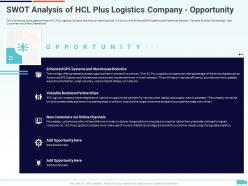 Creation of valuable propositions by a logistic company case competition complete deck