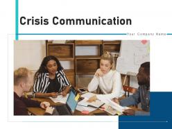 Crisis communication risk assessment resolution evaluation organisation management