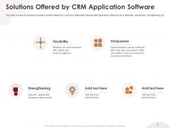 Crm application pitch deck ppt template