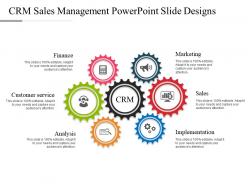 Crm sales management powerpoint slide designs