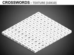 Crosswords texture powerpoint presentation slides db