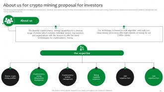 Crypto Mining Proposal For Investors Powerpoint Presentation Slides