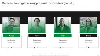 Crypto Mining Proposal For Investors Powerpoint Presentation Slides