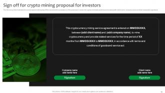 Crypto Mining Proposal For Investors Powerpoint Presentation Slides