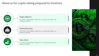 Crypto Mining Proposal For Investors Powerpoint Presentation Slides