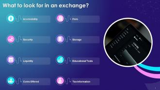 Cryptocurrency Exchange Selection Factors Training Ppt