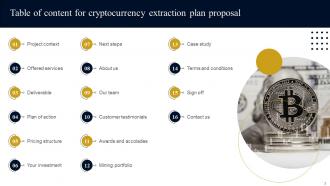 Cryptocurrency Extraction Plan Proposal Powerpoint Presentation Slides Captivating Best