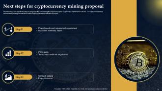 Cryptocurrency Mining Proposal Powerpoint Presentation Slides