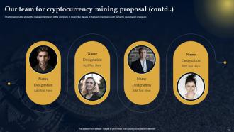 Cryptocurrency Mining Proposal Powerpoint Presentation Slides