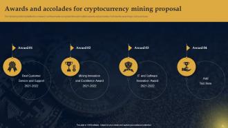 Cryptocurrency Mining Proposal Powerpoint Presentation Slides